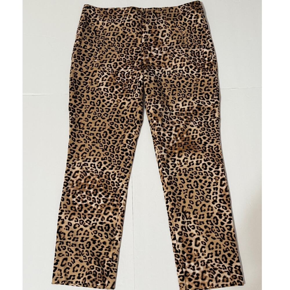 Chico's Animal Print Pull-On Pants, Size 0.5P/6P